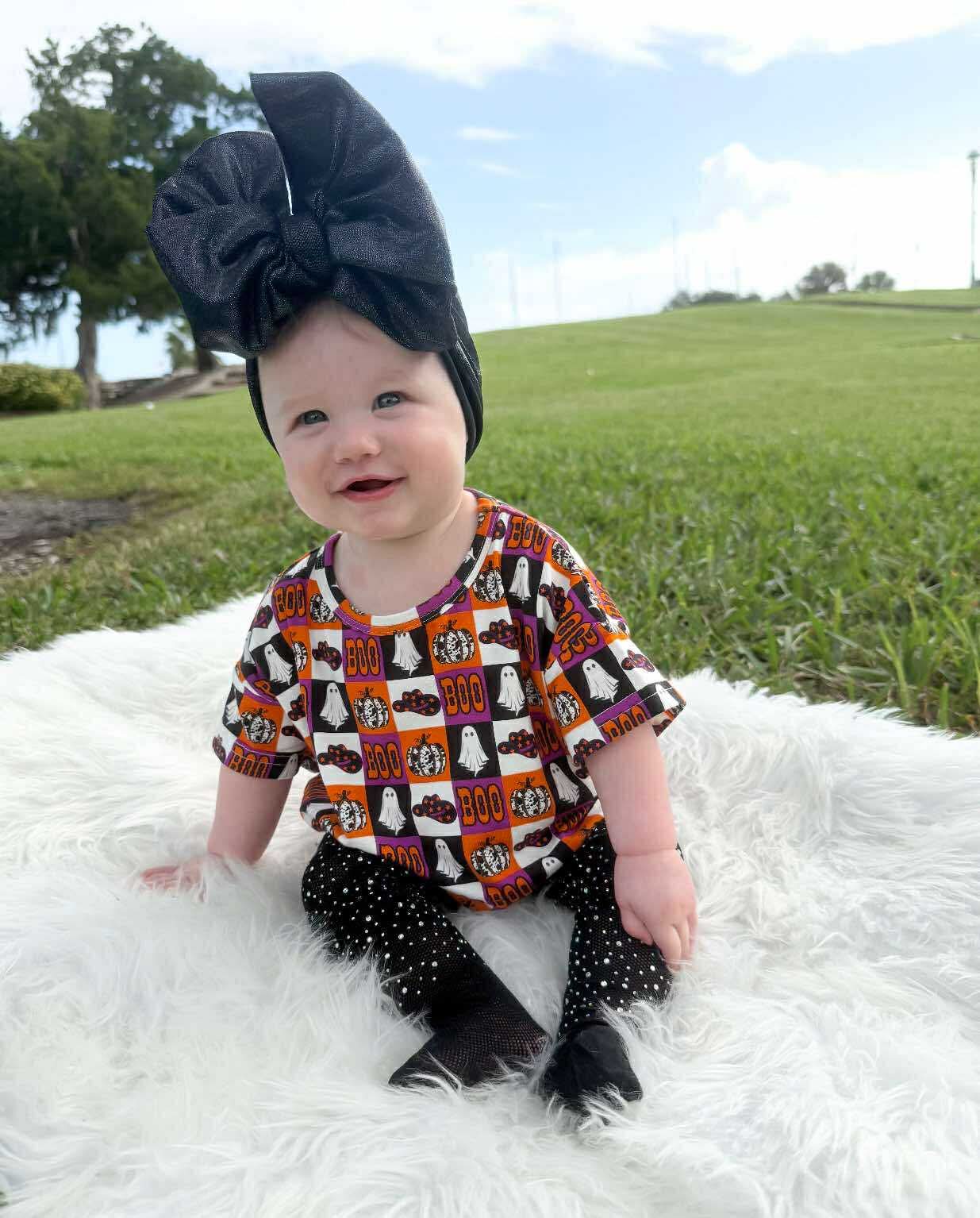 2T BOO Halloween Oversized Bamboo Romper (FINAL SALE)