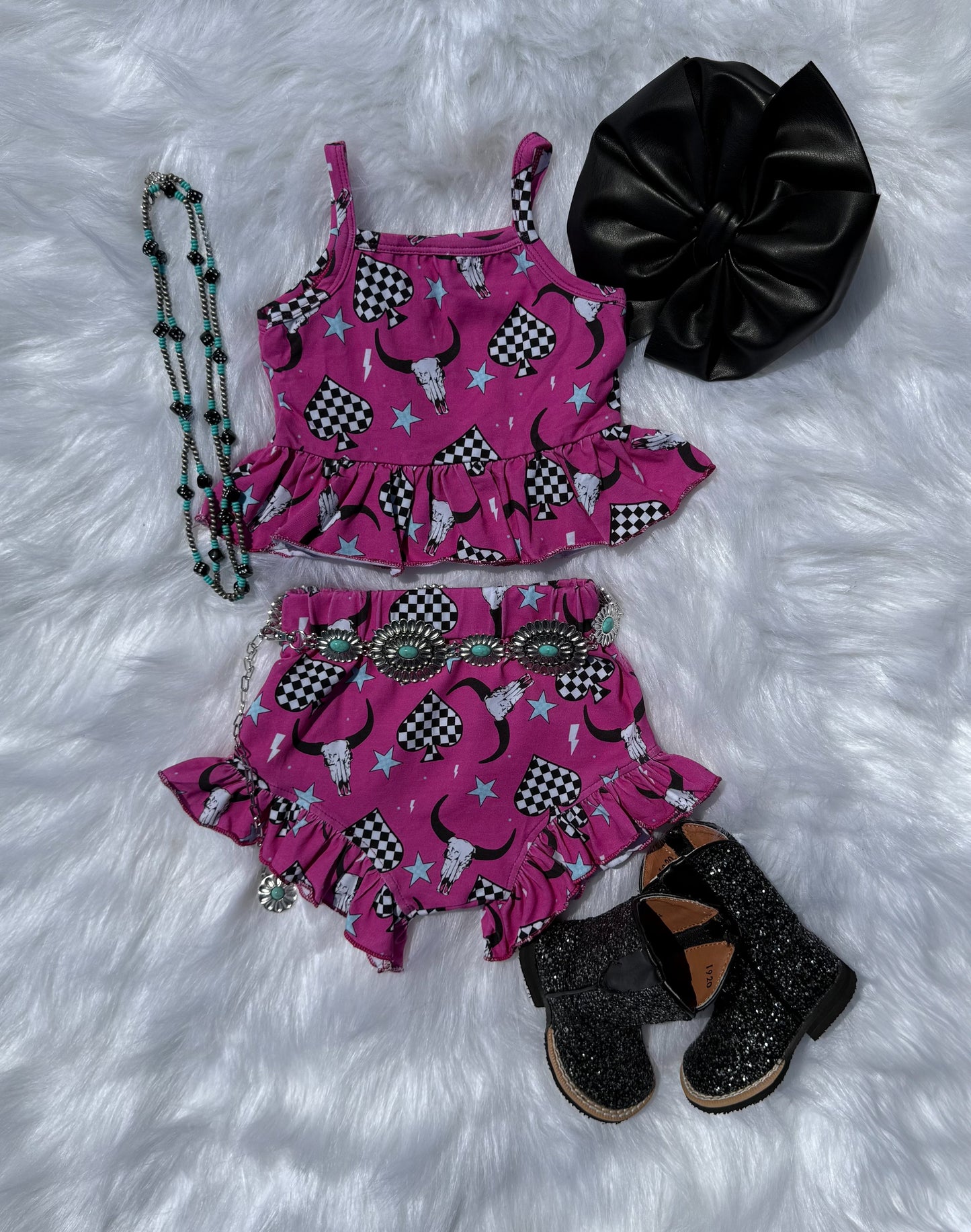 Newborn Steerhead Ruffle Set (FINAL SALE)