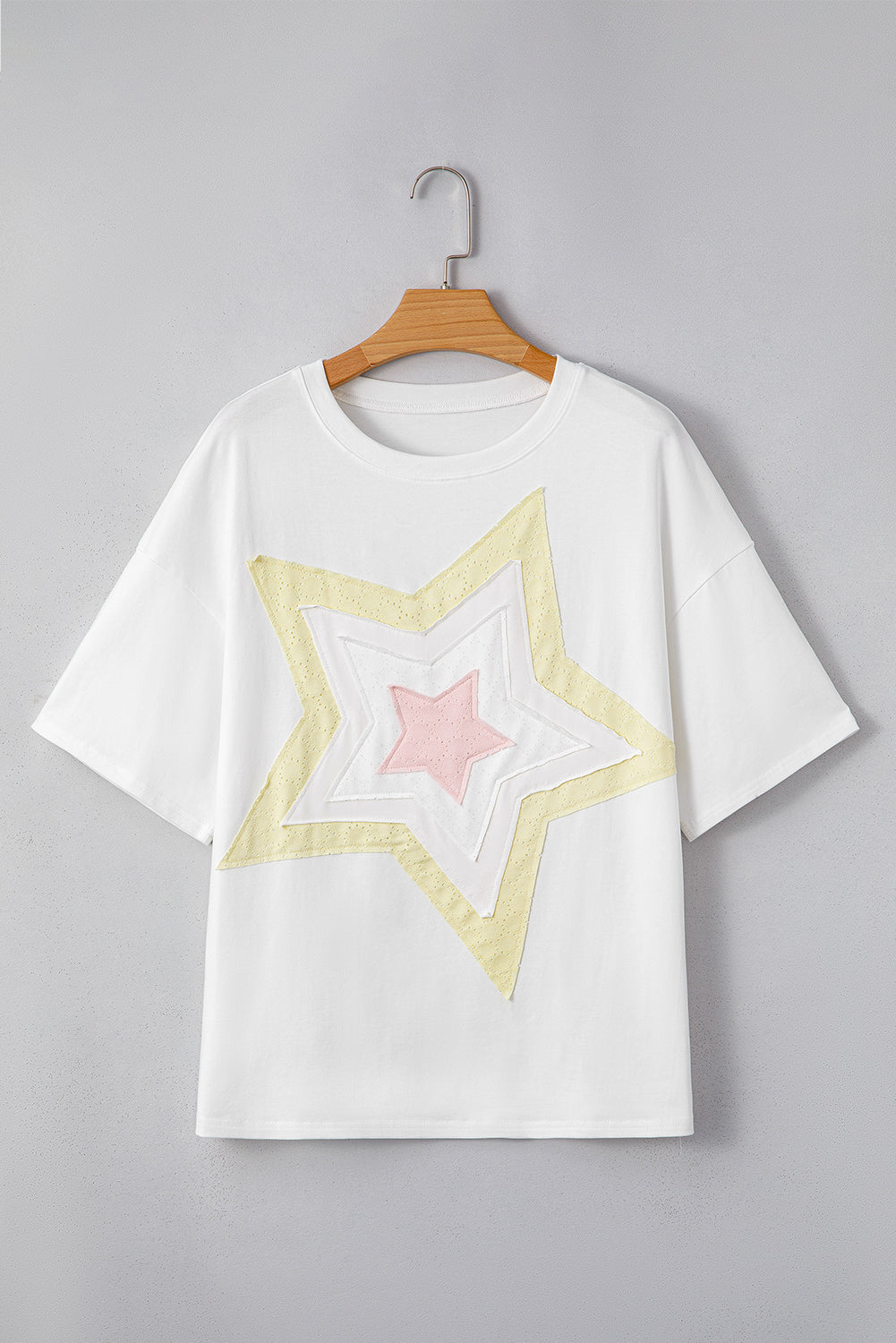 White Star Patch Loose Top LT