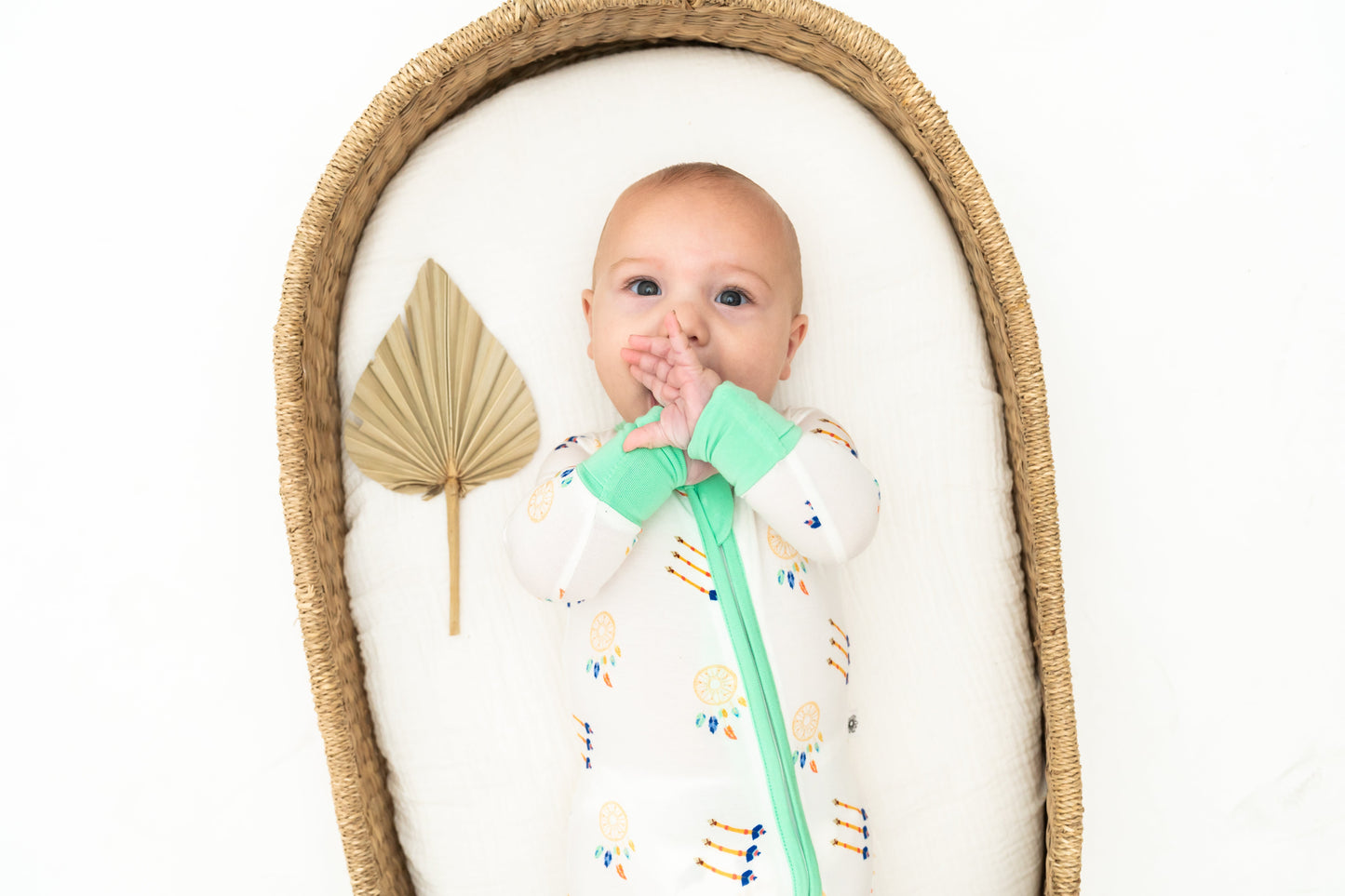 SALE: Dreamcatcher Mint Bamboo Onesie