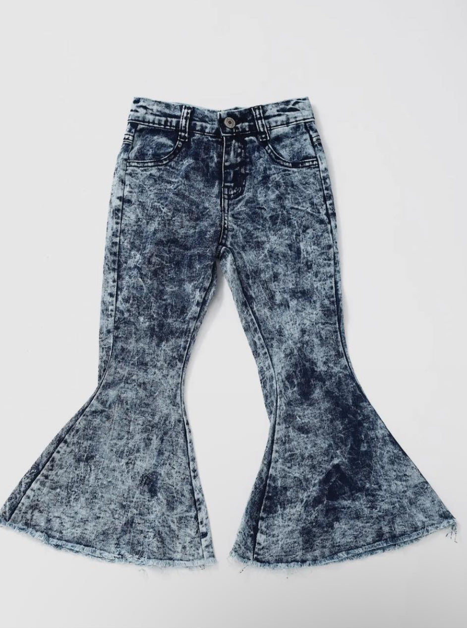 Acid Washed Bell Bottoms