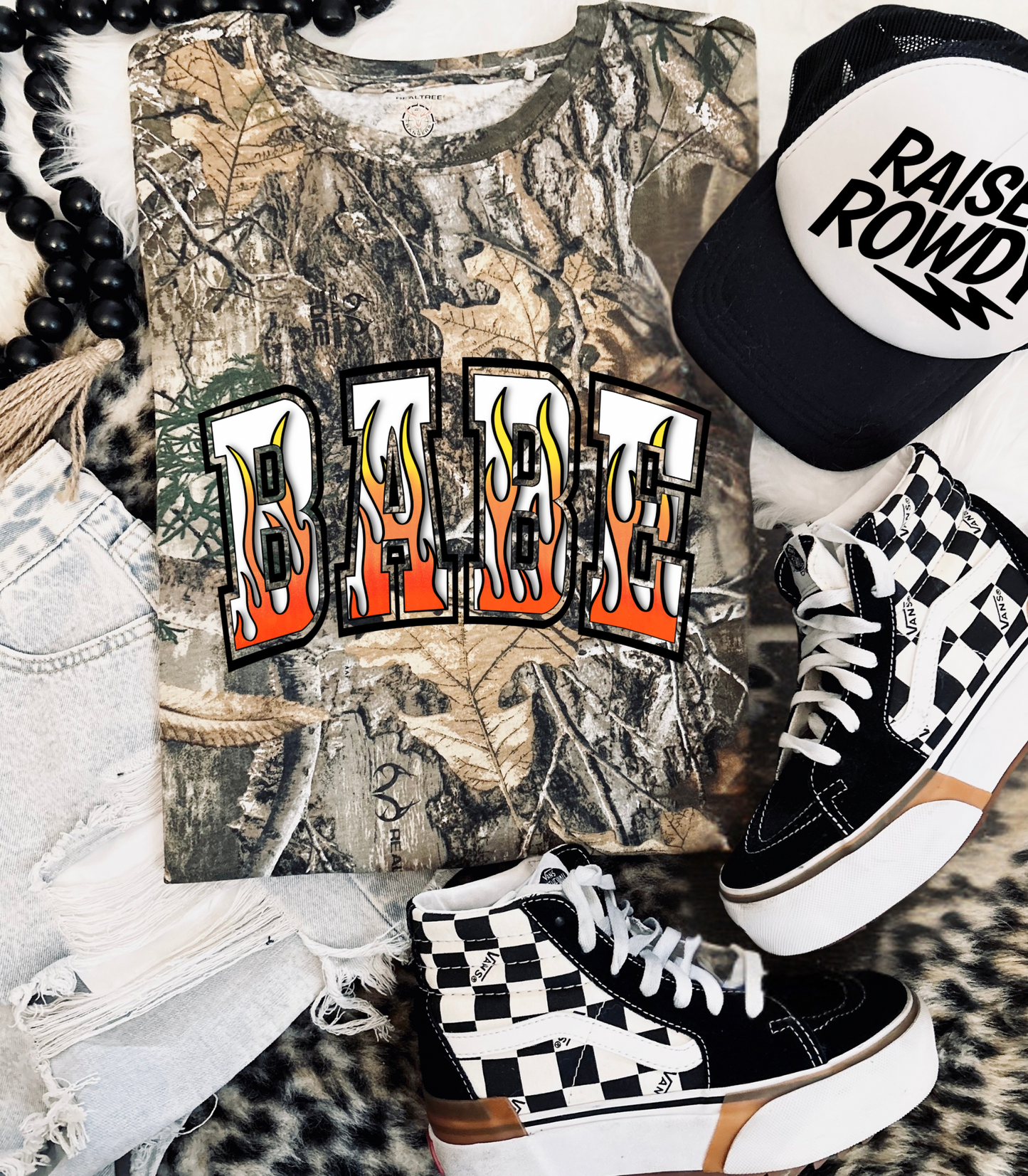 BABE camo Tee