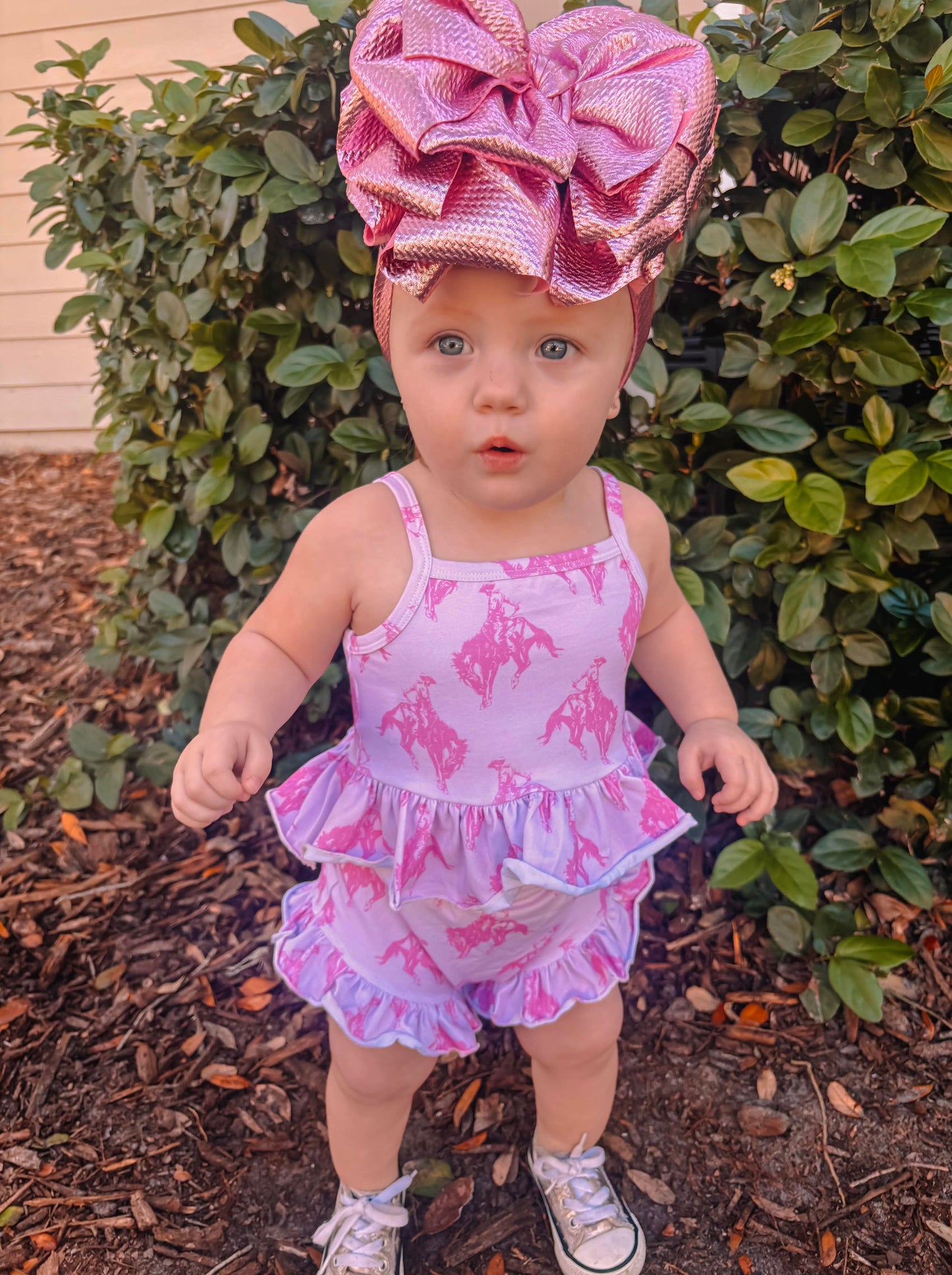 Size 6/7 Pink Rodeo Ruffle Set (FINAL SALE)