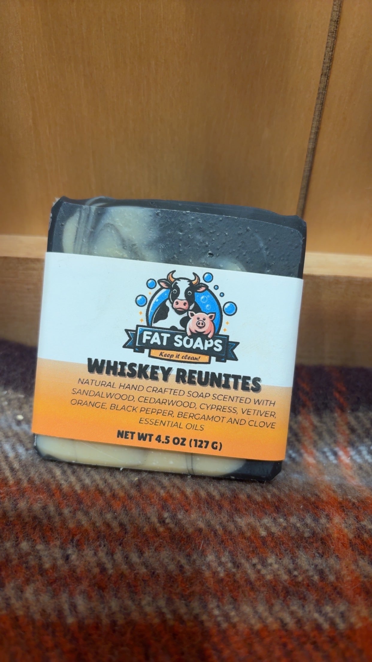 Whiskey Reunites Tallow Soap Bar