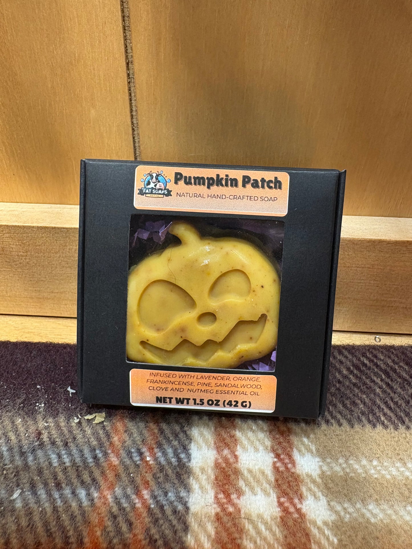 Halloween Pumpkin Patch Beef Tallow Hand Soap – Jack-O’-Lantern (Looking Right)