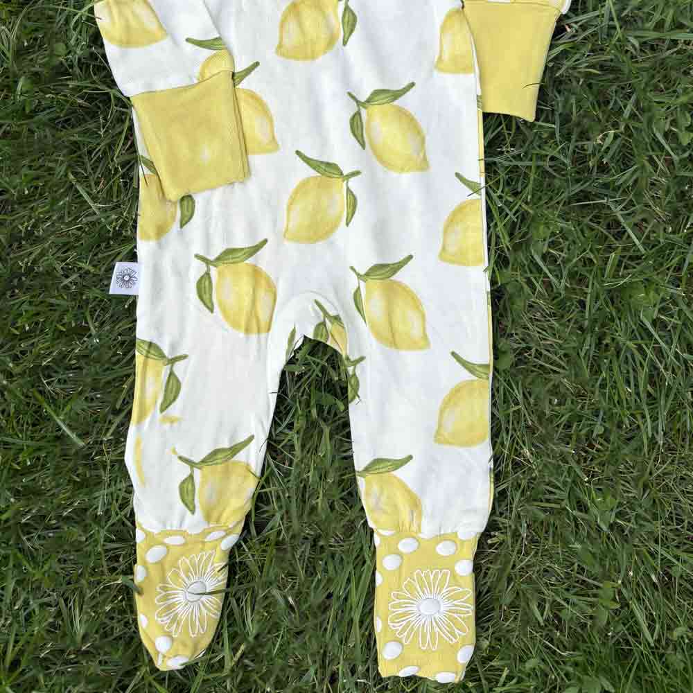 Lemon Bamboo Onesie