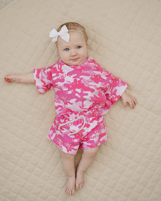 Shorts Set | Camo Leopard