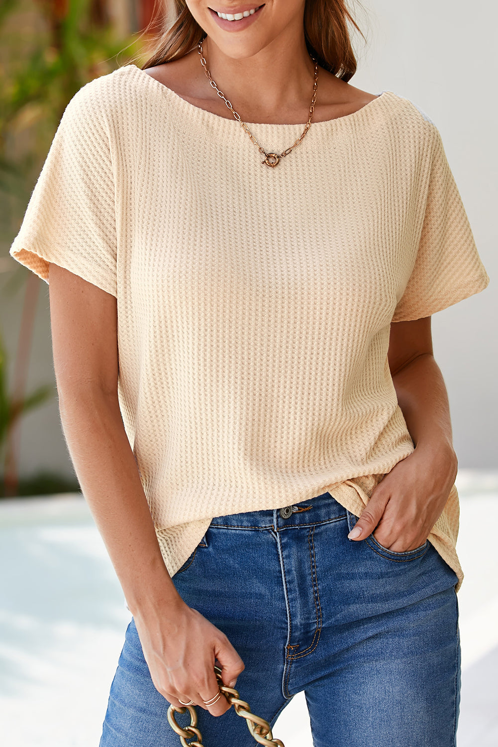 WNW Waffle Knit Top FB