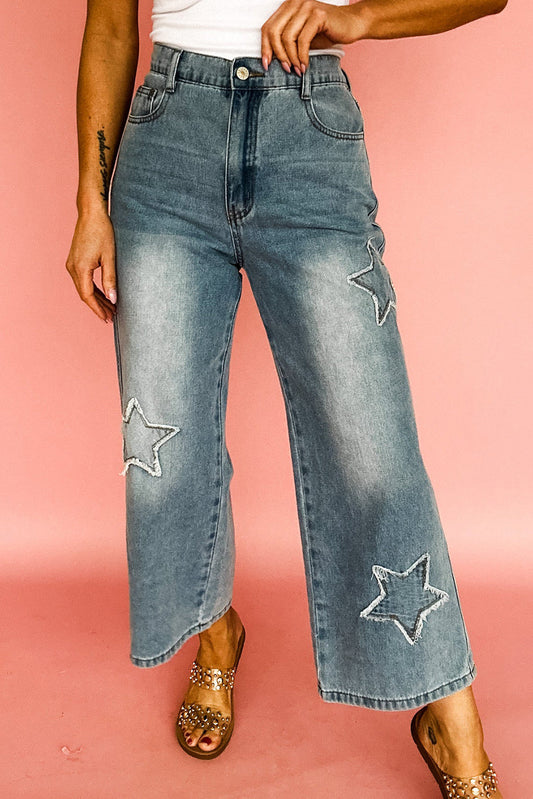 Star Cropped Jeans FB