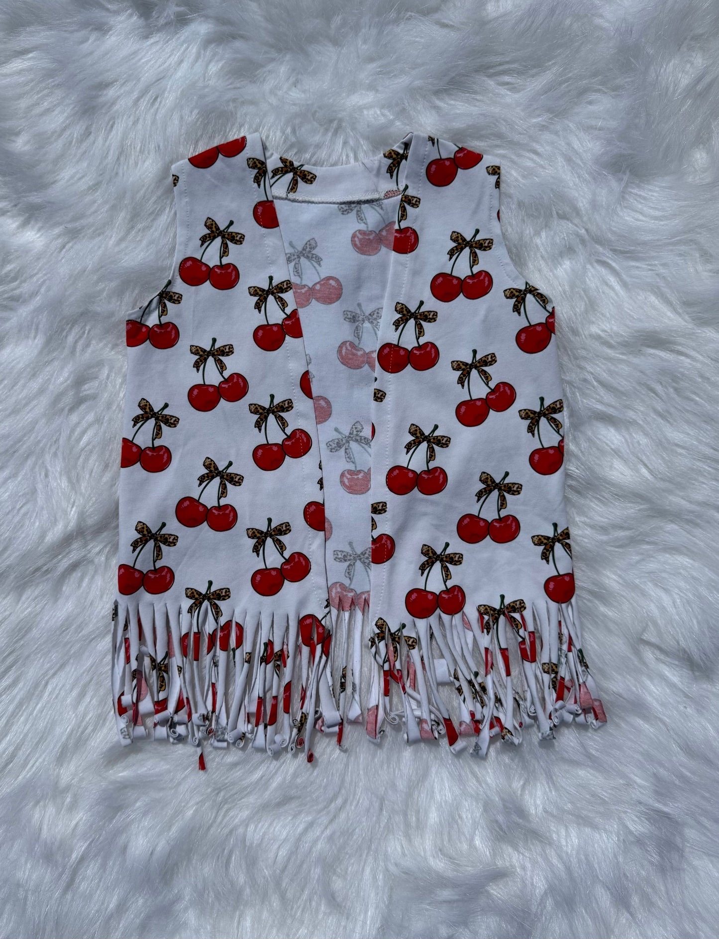 Cherry-licious Fringe Duster (FINAL SALE)
