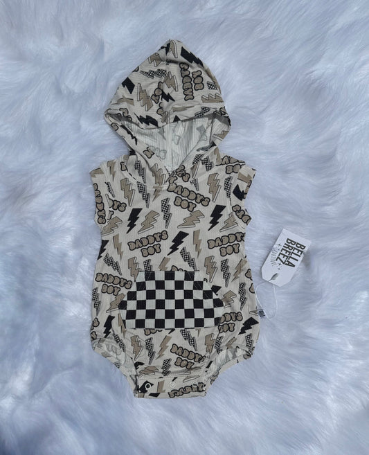 Daddy's Boy Hooded Romper