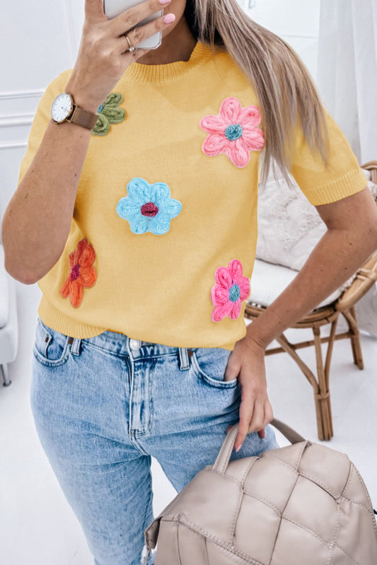 Yellow Flower Top FB