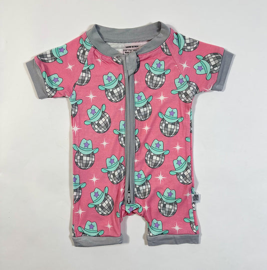 3T Disco Cowgirl Bamboo Shortie Romper (FINAL SALE)