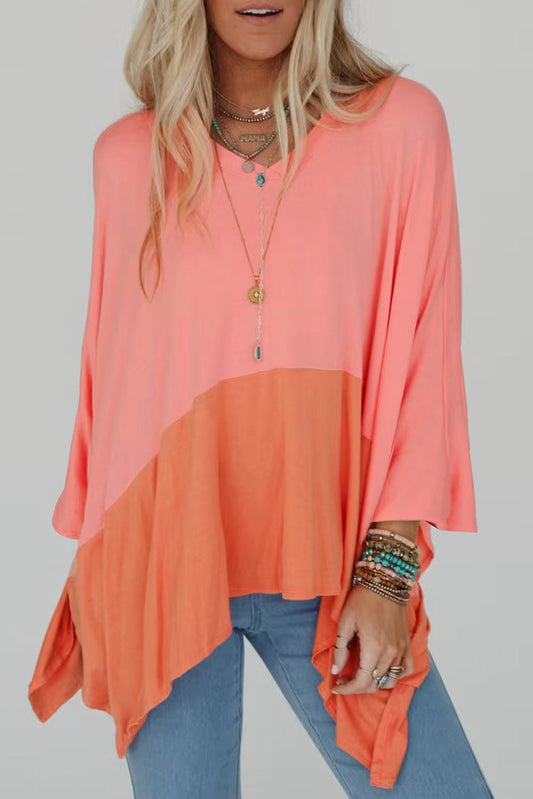 Orange Side Split Top FB
