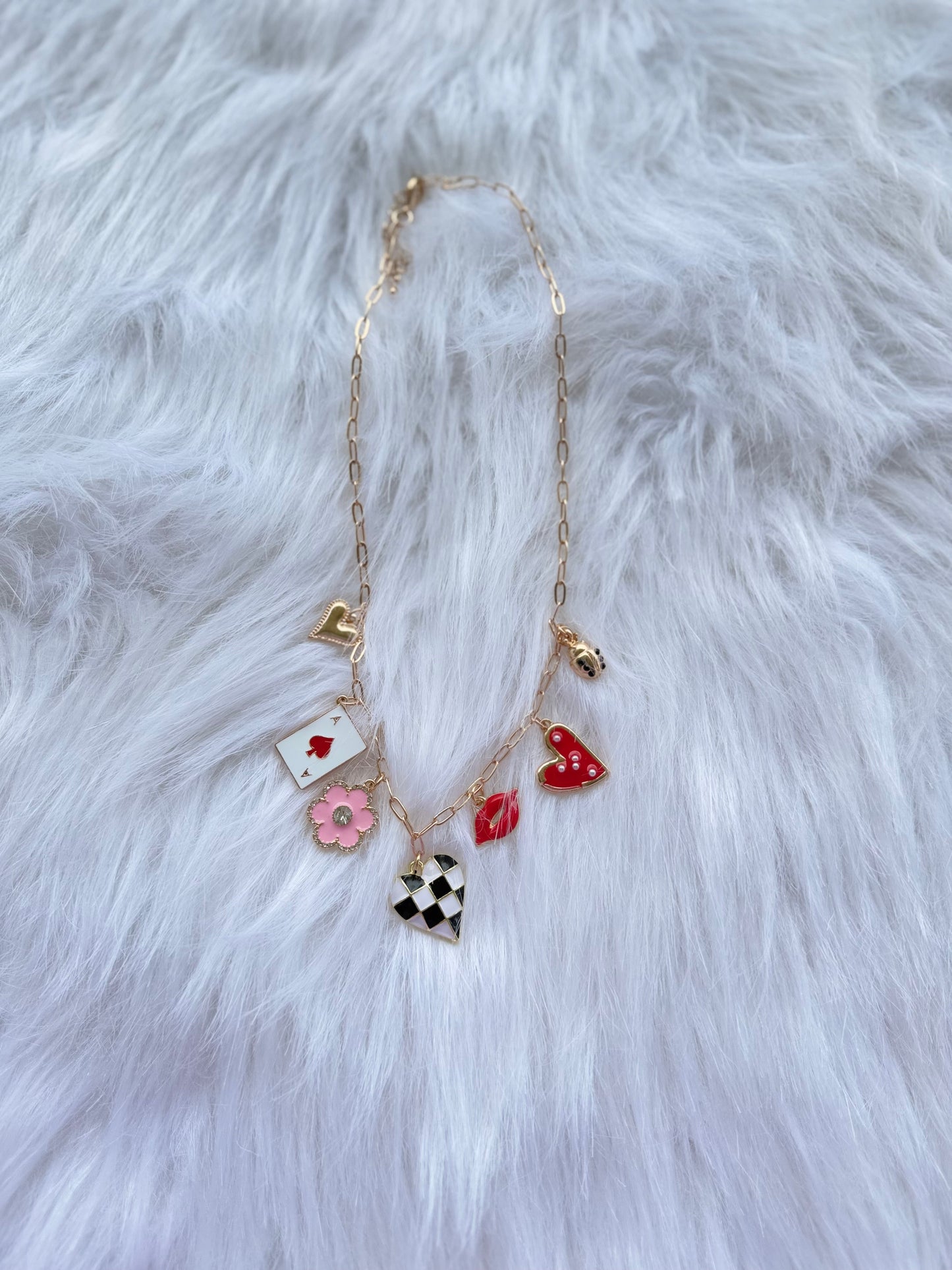 Flirty fortune charm necklace (FINAL SALE)