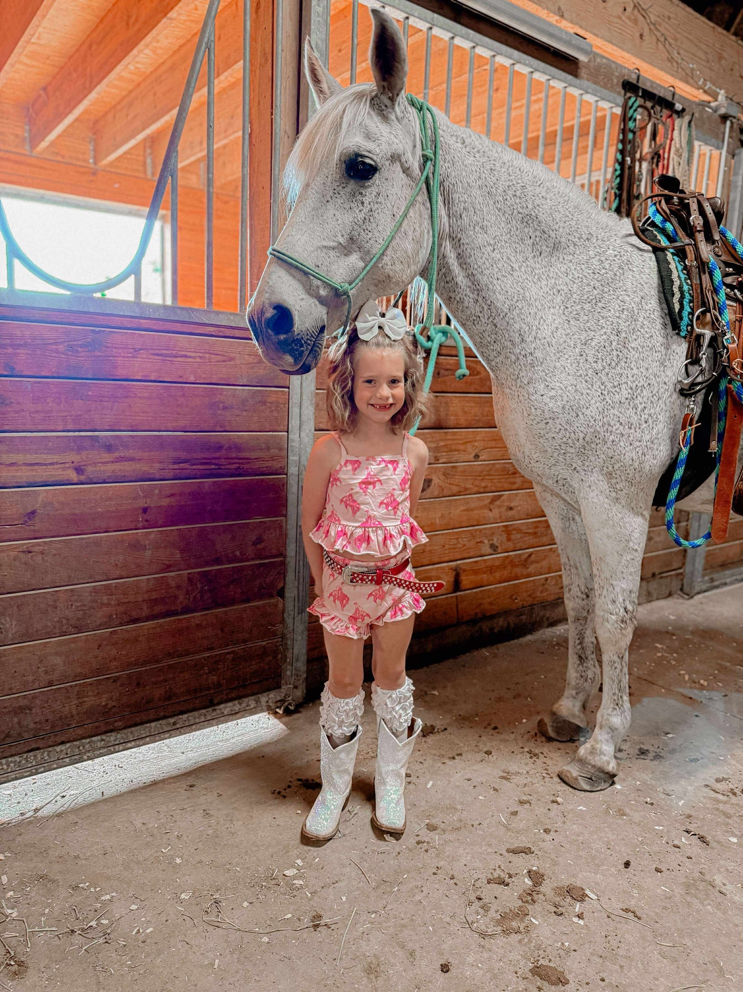 Pink Rodeo Ruffle Set (FINAL SALE)