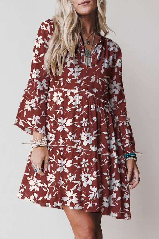 Boho Floral Mini Dress December.
