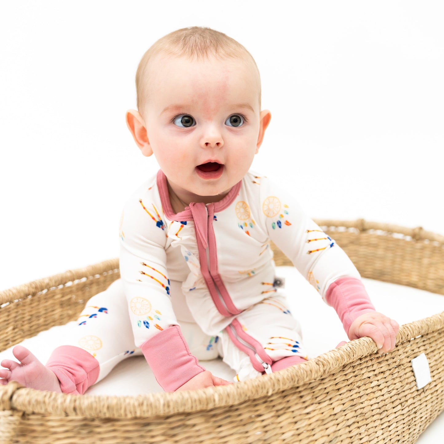 SALE: Dreamcatcher Pink Bamboo Onesie