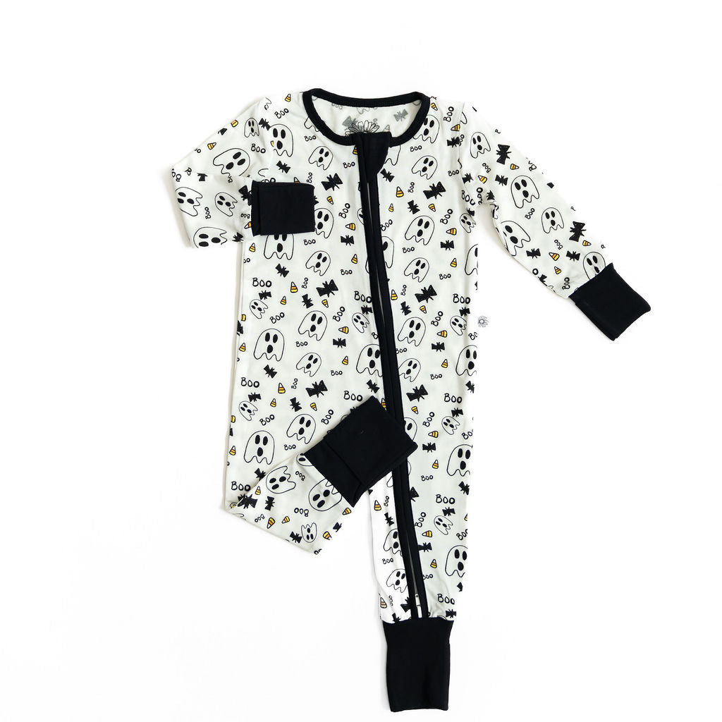 SALE: Halloween Black Trim Onesie