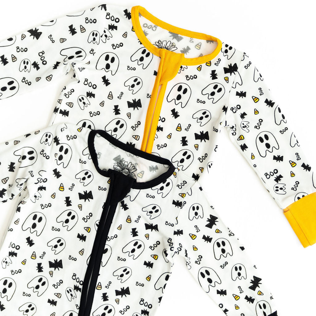 SALE: Halloween Black Trim Onesie
