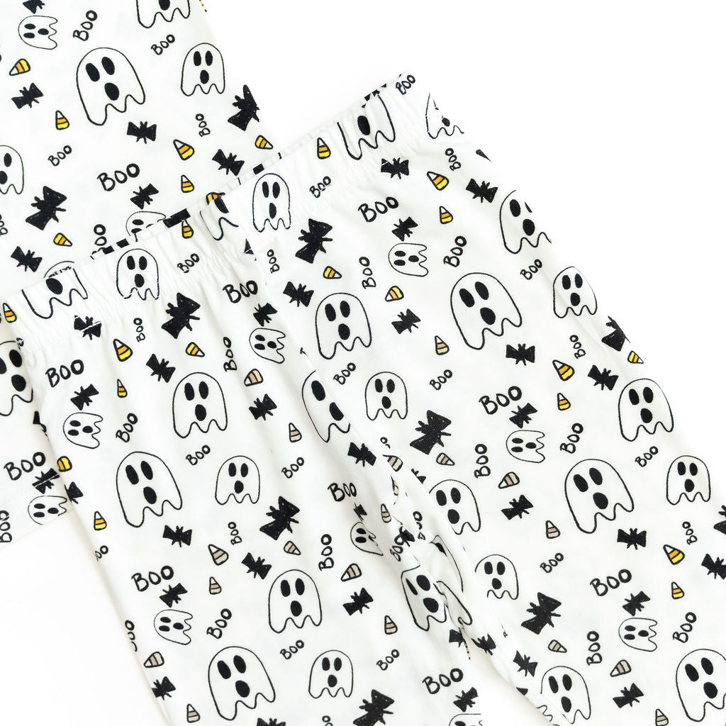 SALE: Halloween Black Long Sleeve Bamboo Sleep Set