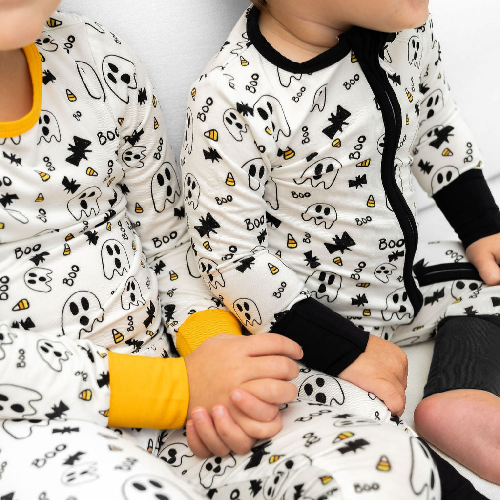 SALE: Halloween Black Trim Onesie