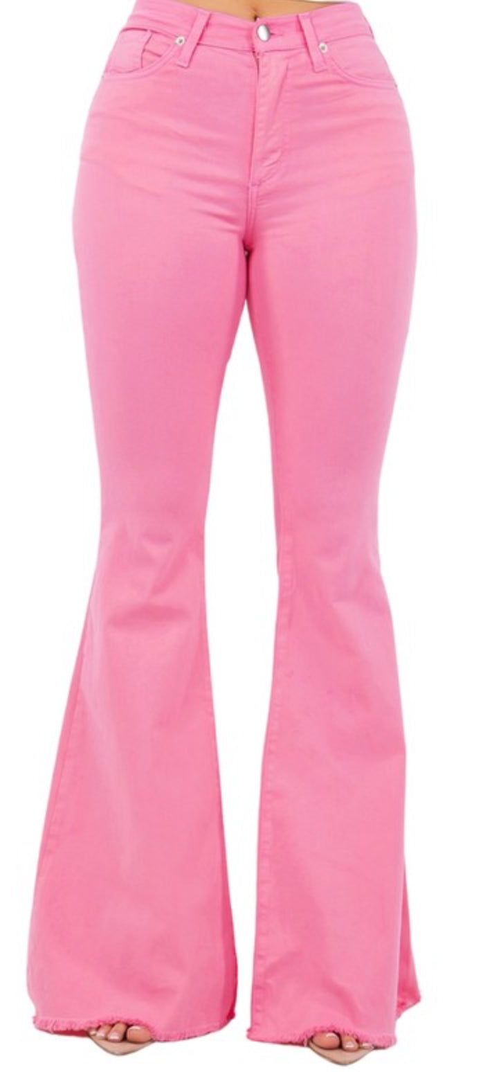 Pink Bell Bottoms (34 Inseam)
