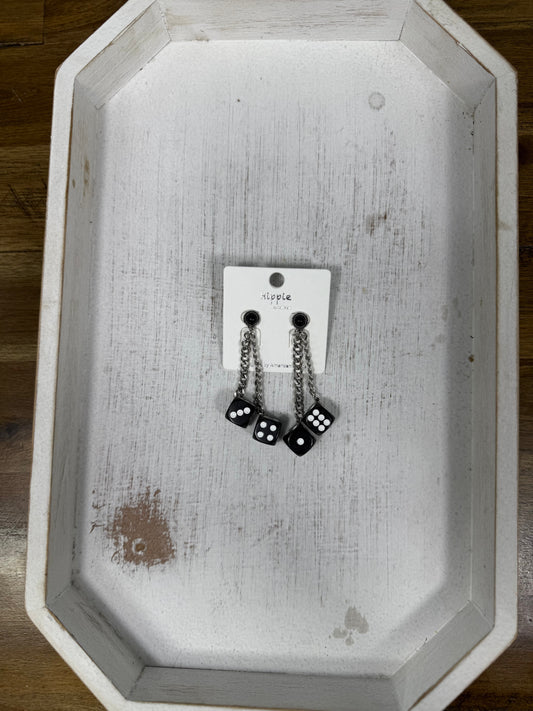 Dangly Dice Earrings (FINAL SALE)