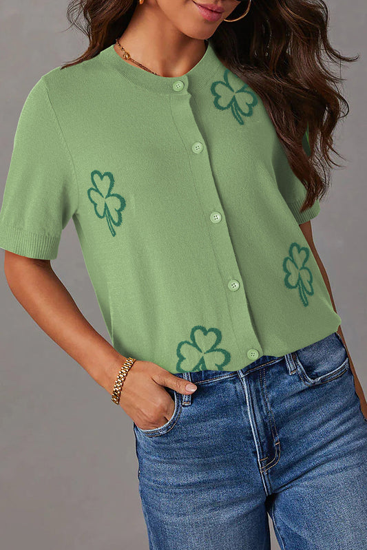Green Clover Cardigan FB