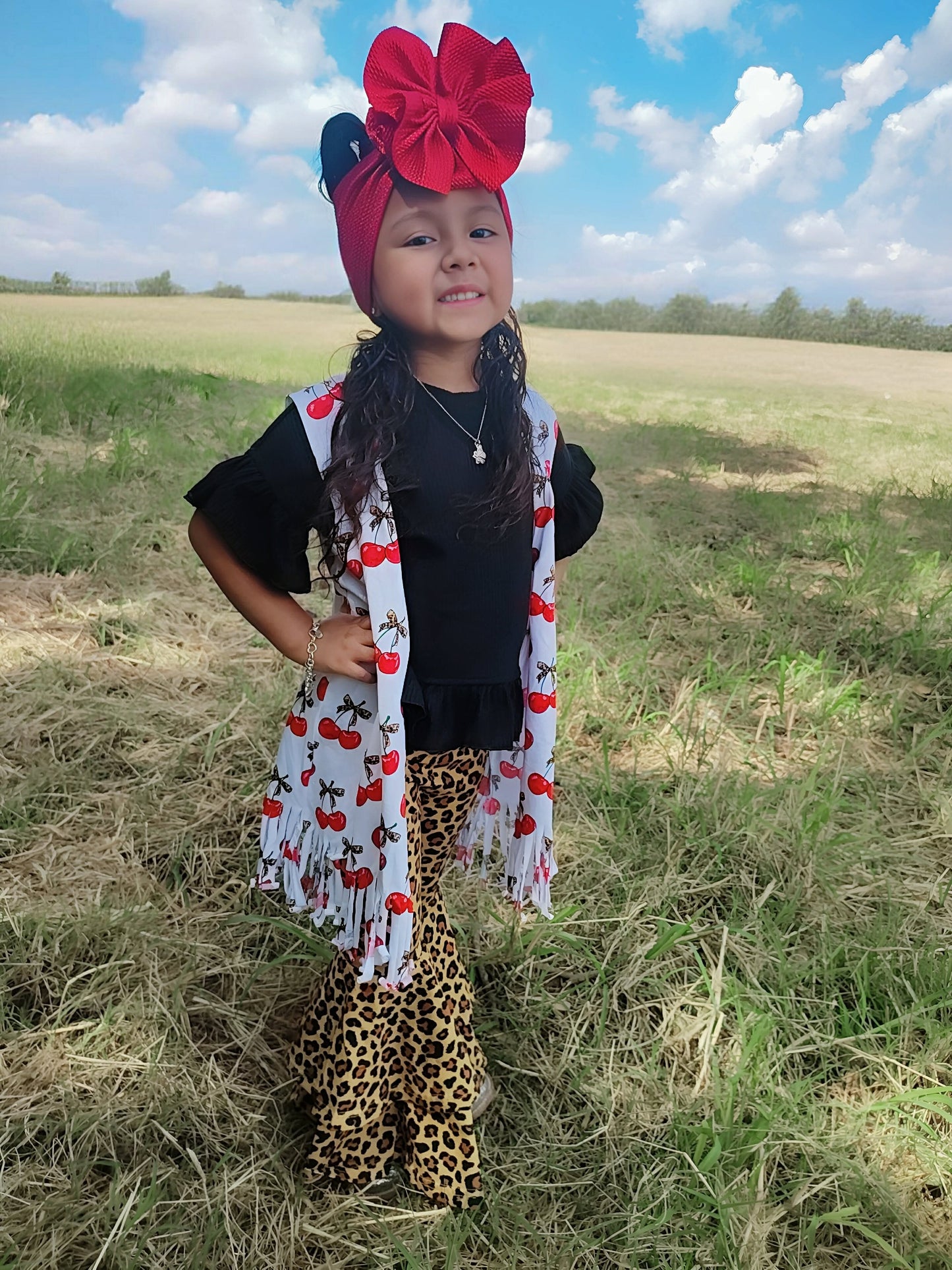 Cherry-licious Fringe Duster (FINAL SALE)