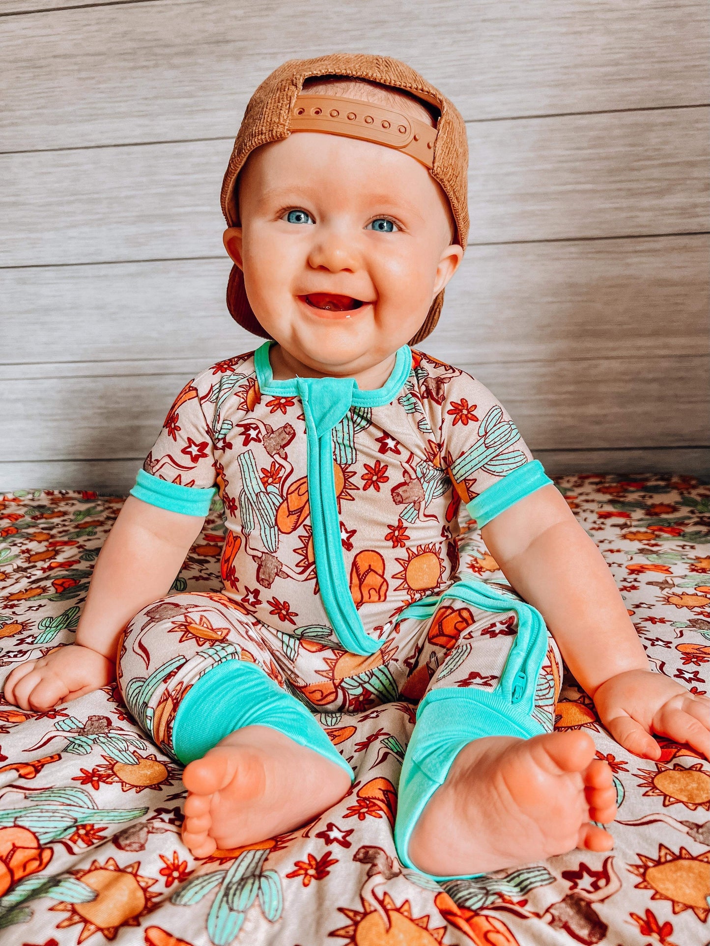 18/24 Months Wild West Short Sleeve Bamboo Sleeper (FINAL SALE)