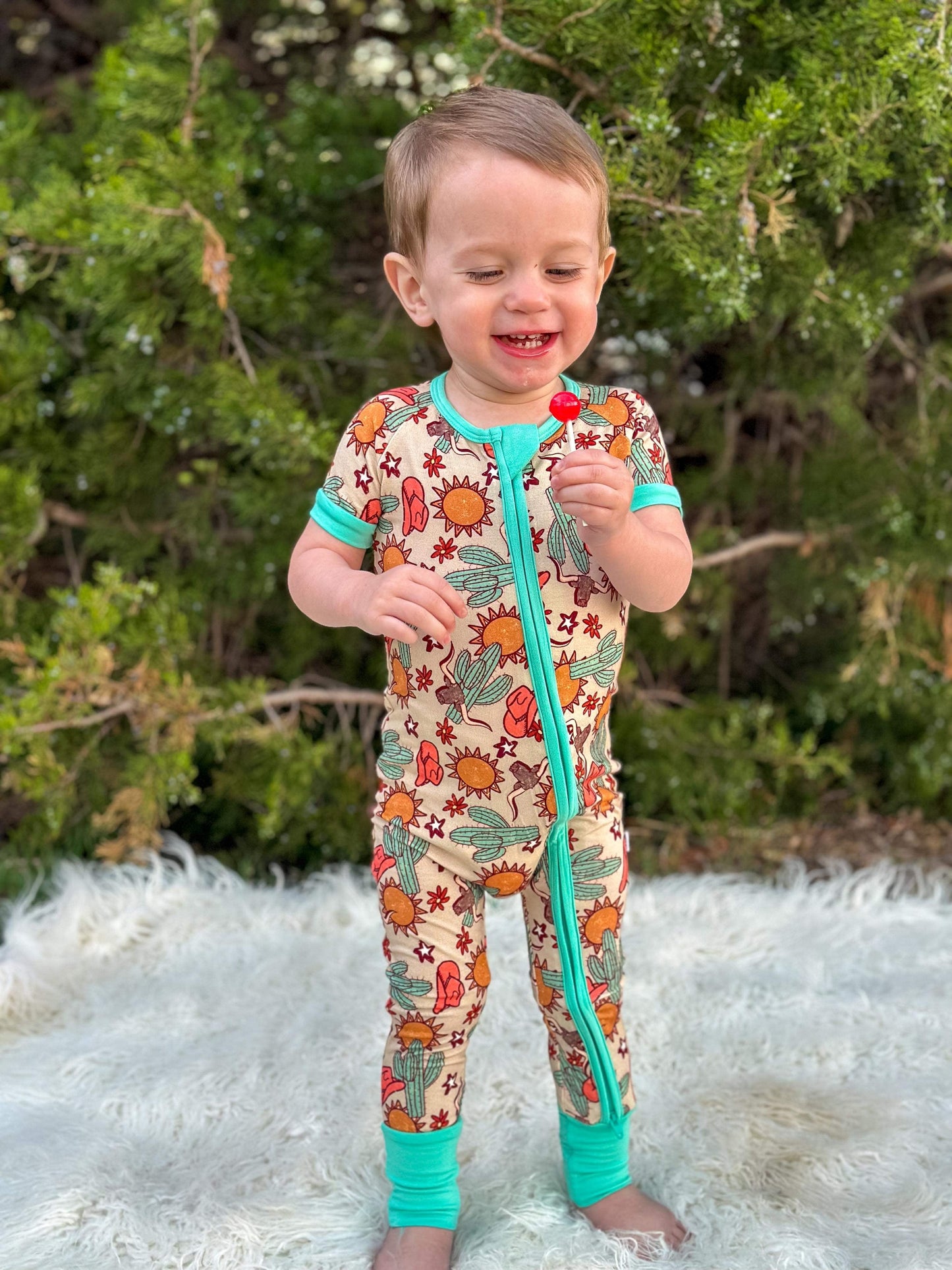 18/24 Months Wild West Short Sleeve Bamboo Sleeper (FINAL SALE)