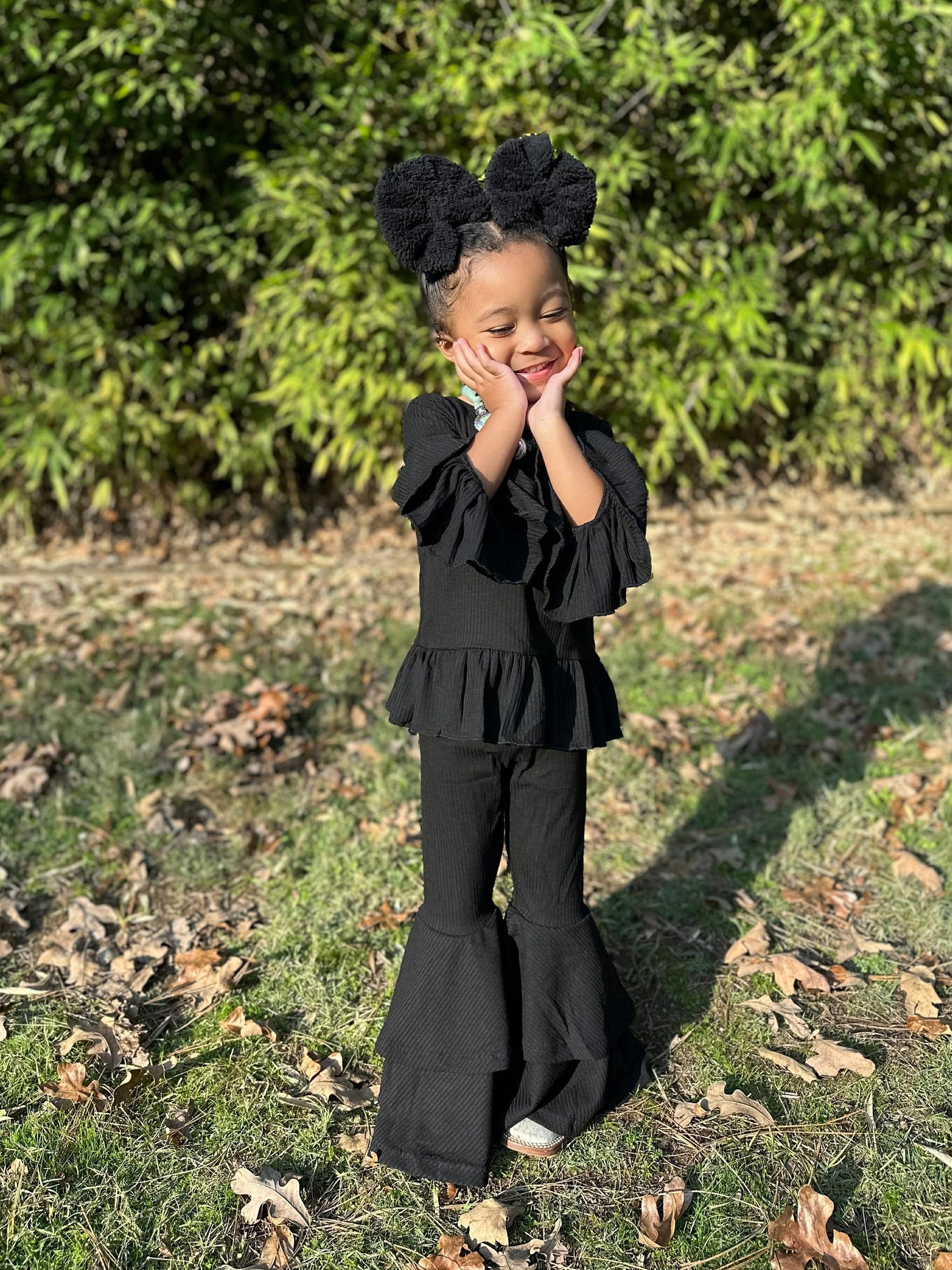 Basic but Bold Double Bell Bottoms