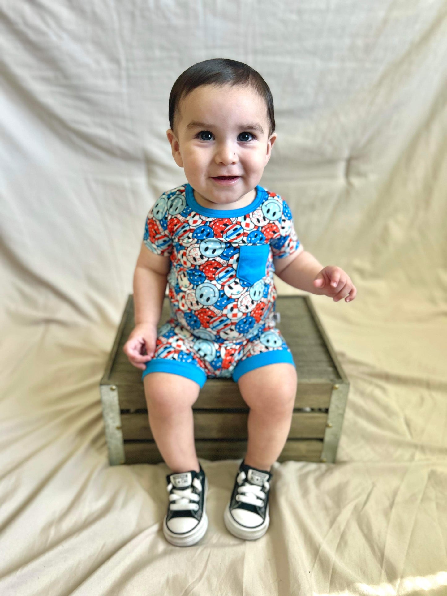 12/18 Months Smile USA Bamboo Sleep Short Set (FINAL SALE)
