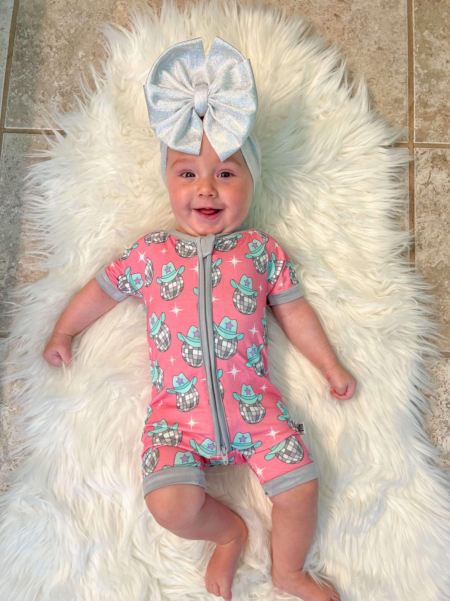 3T Disco Cowgirl Bamboo Shortie Romper (FINAL SALE)