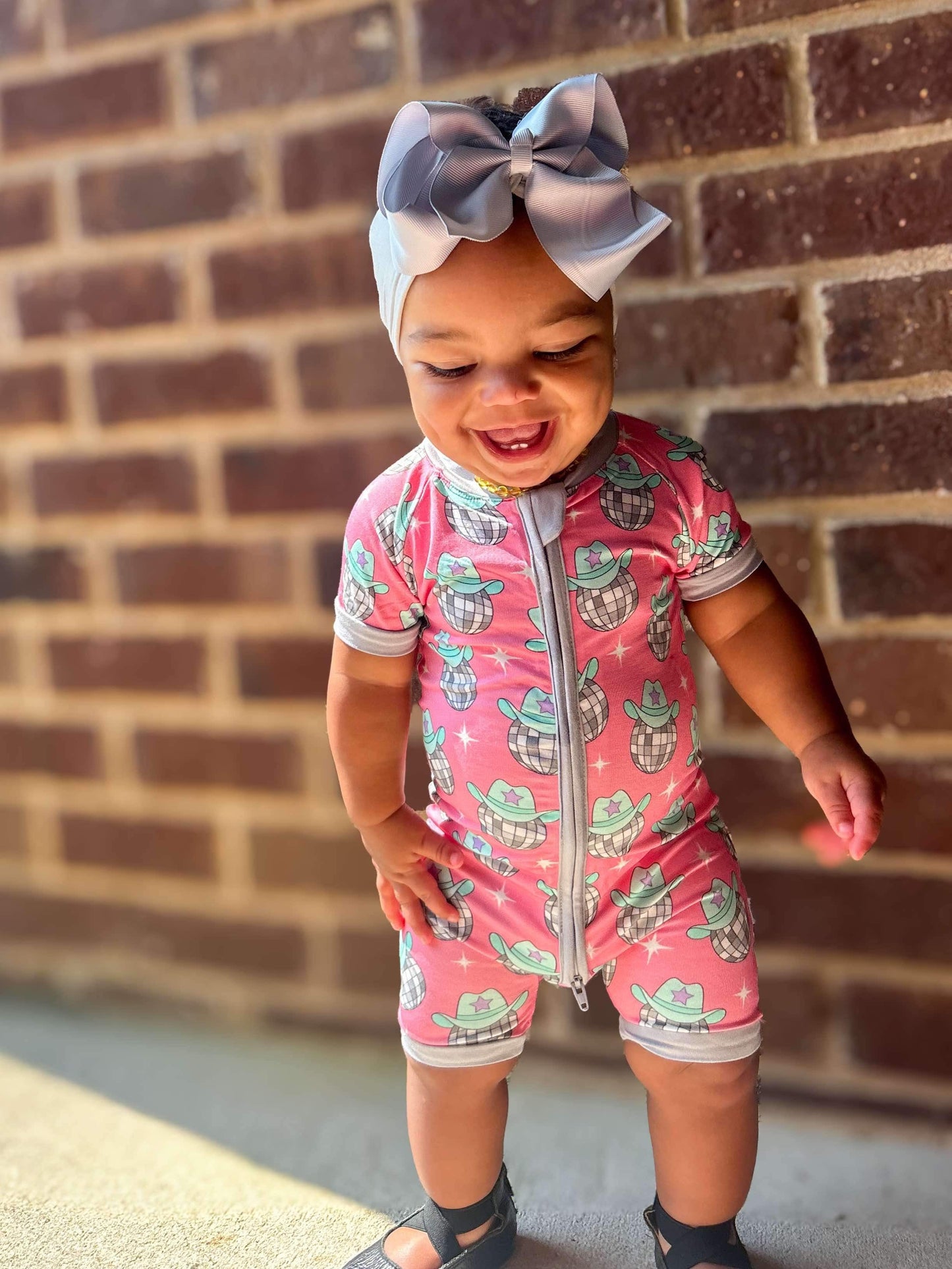 3T Disco Cowgirl Bamboo Shortie Romper (FINAL SALE)