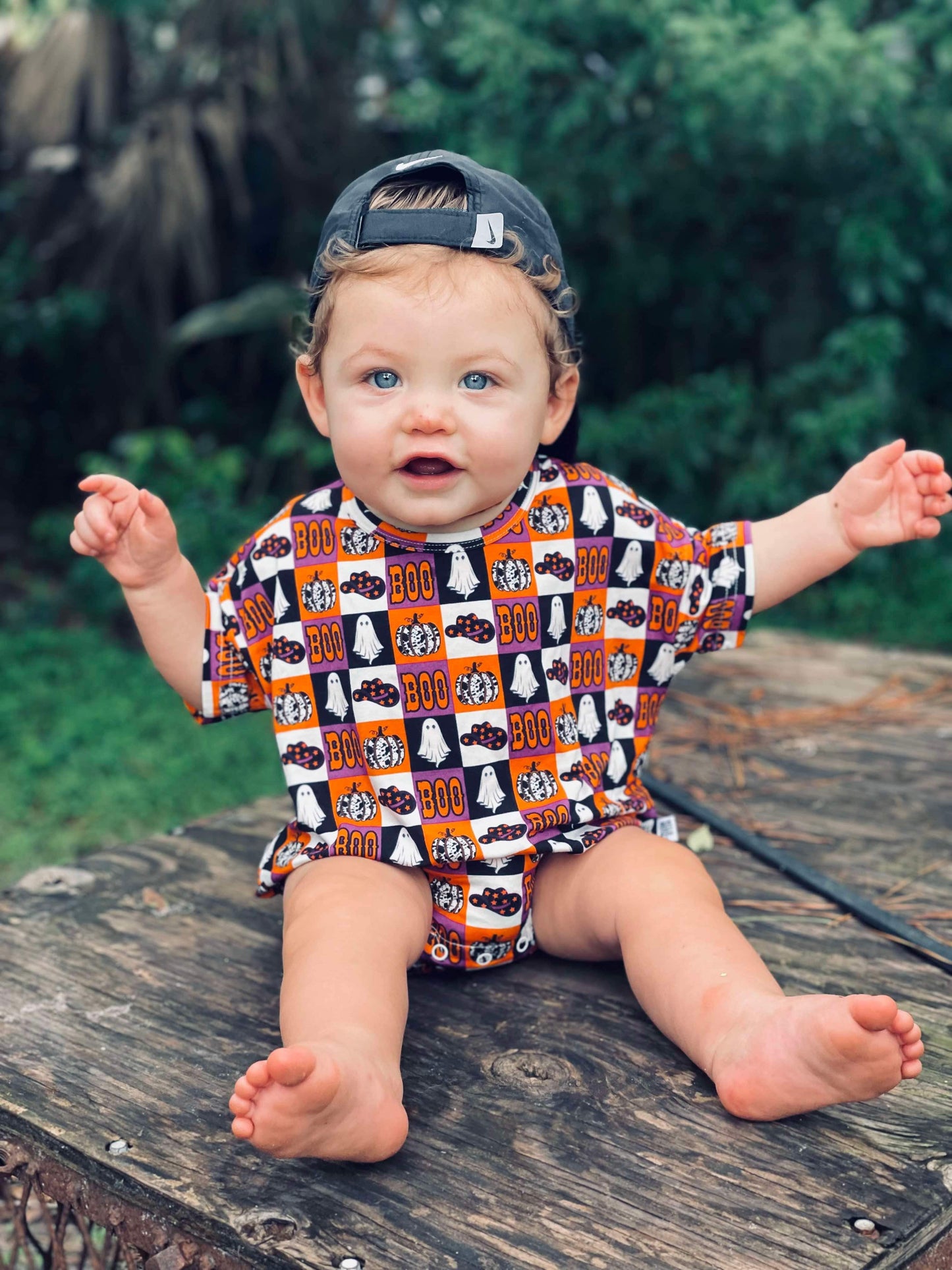 2T BOO Halloween Oversized Bamboo Romper (FINAL SALE)