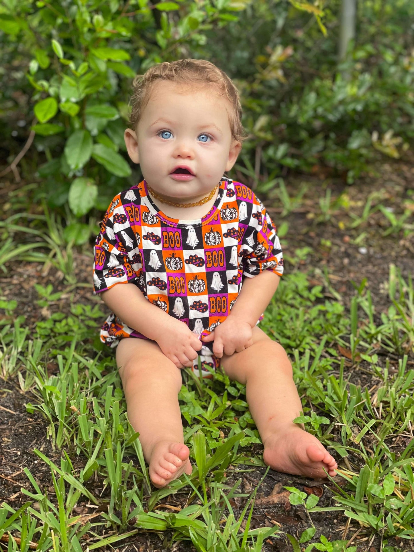 2T BOO Halloween Oversized Bamboo Romper (FINAL SALE)