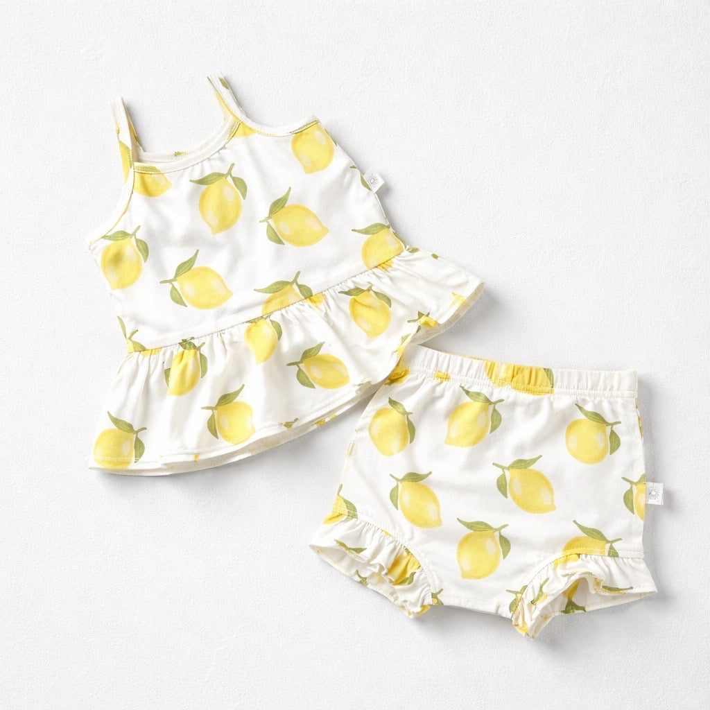 Lemon Bamboo Short Set