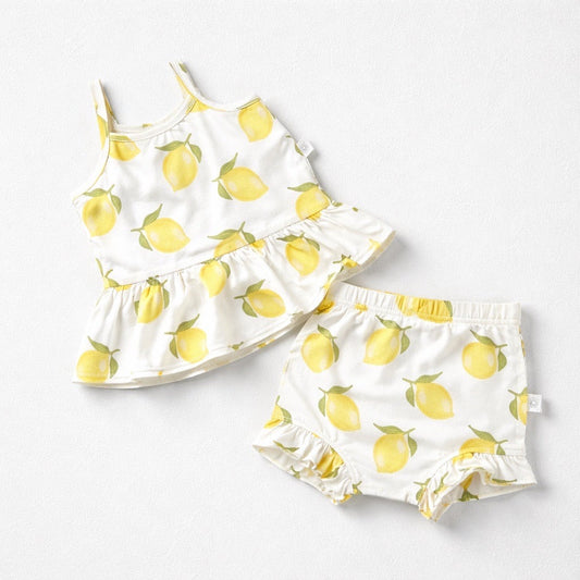 Lemon Bamboo Short Set
