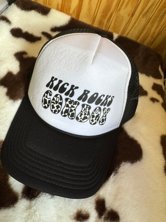 Kick Rocks Cowboy Snapback Trucker Hat