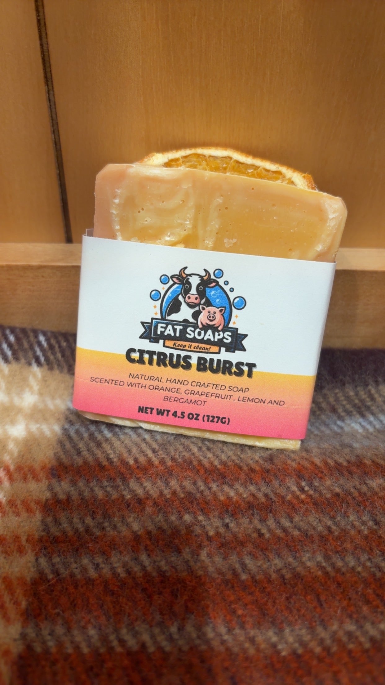 Citrus Burst Tallow Soap Bar