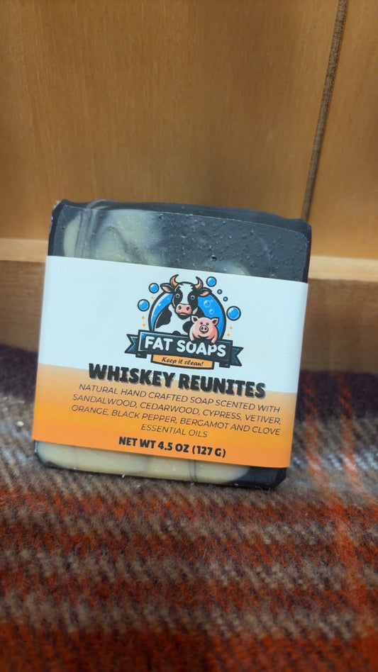 Whiskey Reunites Tallow Soap Bar