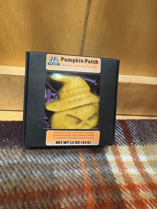 Halloween Pumpkin Patch Beef Tallow Hand Soap – Jack-O’-Lantern with Hat