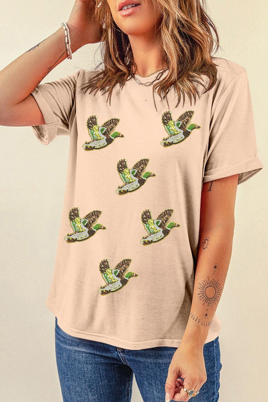 Mallard Sequin Graphic Top FB