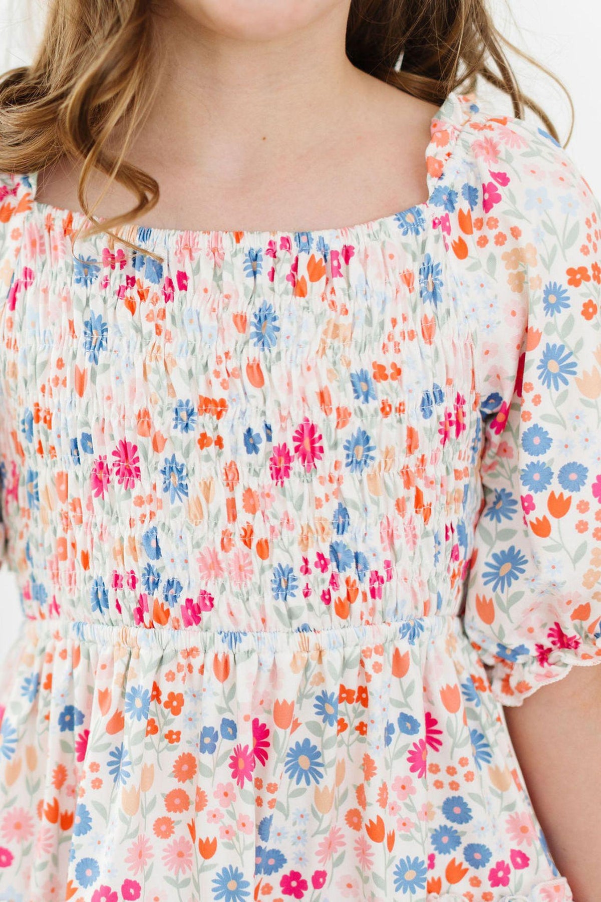 SALE Meadow Magic Smocked Ruffle Dress