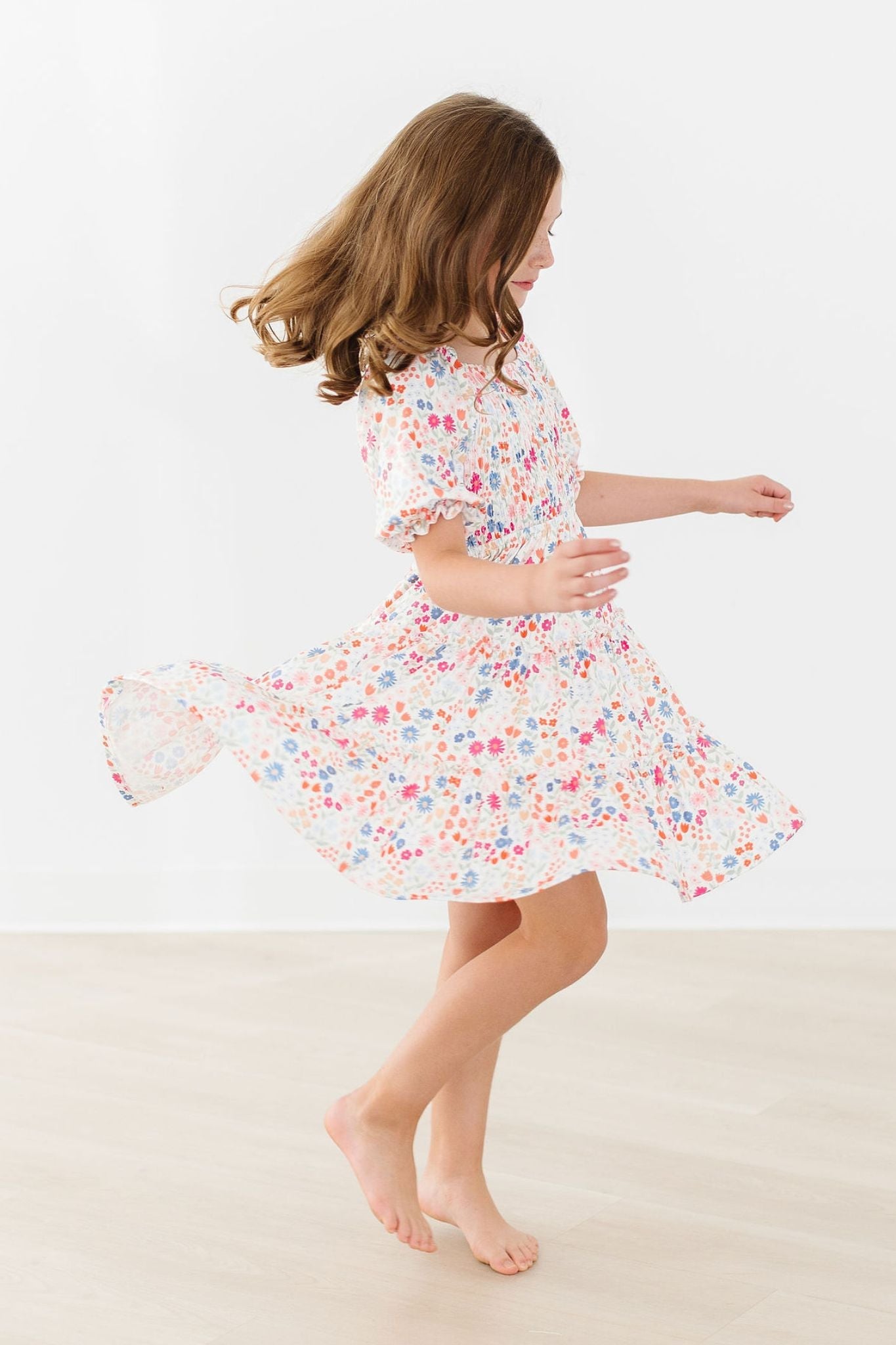 SALE Meadow Magic Smocked Ruffle Dress