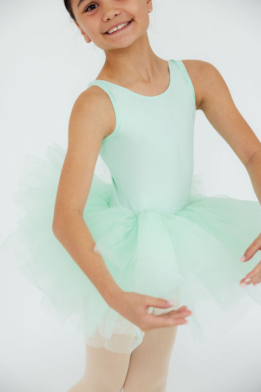 SALE Pastel Green Tank Tutu Leotard