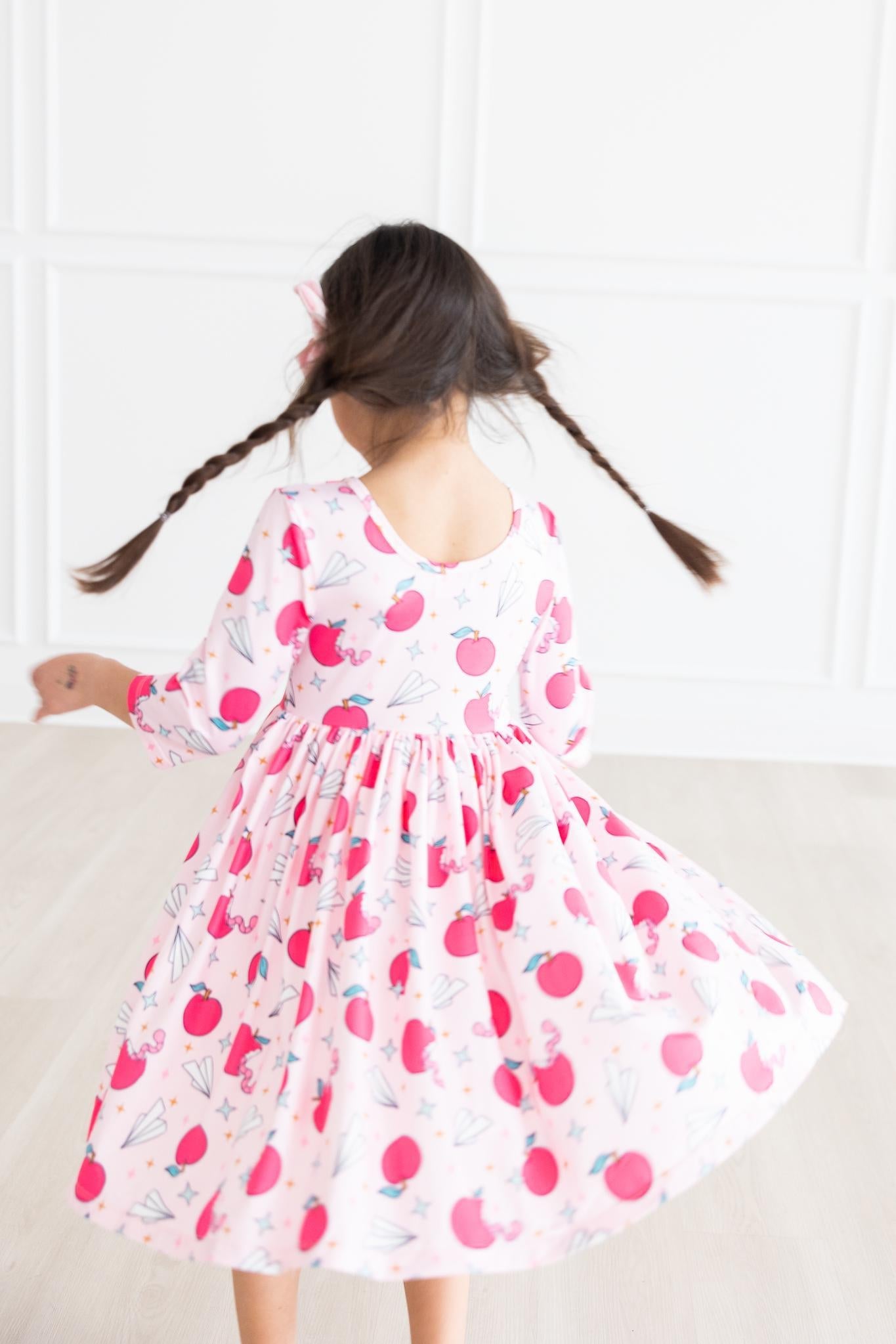 SALE Star Student 3/4 Sleeve Pocket Twirl Dress