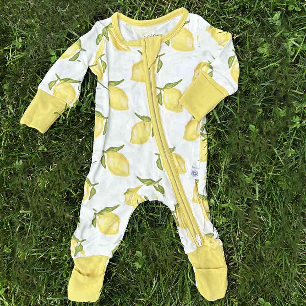Lemon Bamboo Onesie